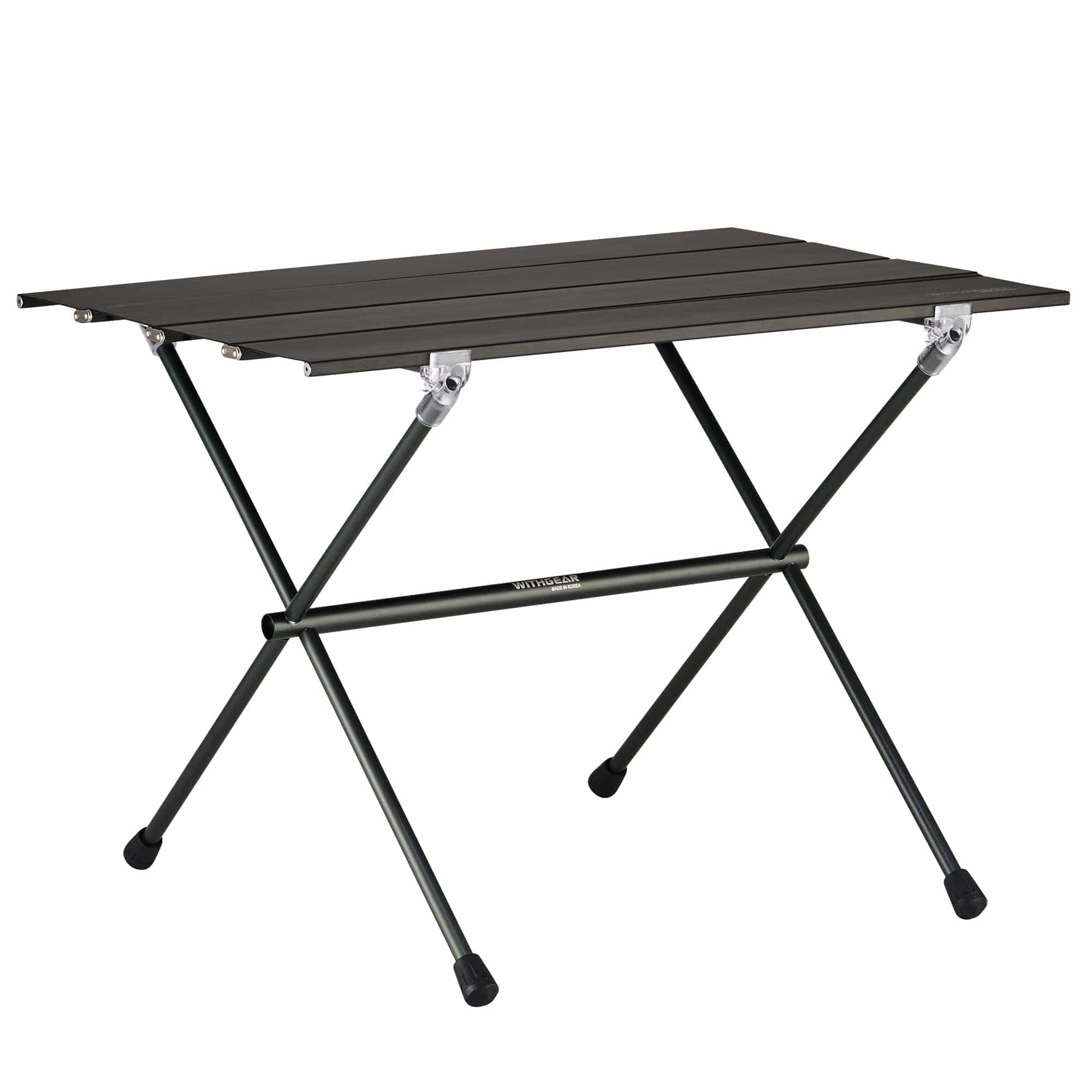 Trademark Innovations Portable Adjustable Lightweight Aluminum Folding  Table, Silver