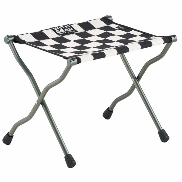 WITHGEAR Inc. Outdoor Gear Check Pattern Easy Stool Check Pattern [Duralumin 7001]