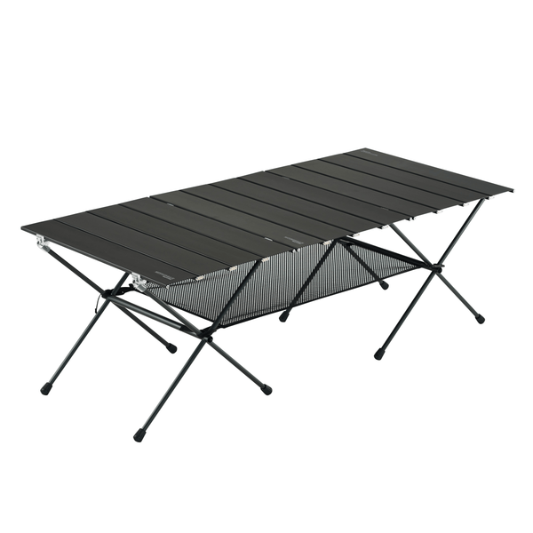 WITHGEAR Outdoor Gear Black Integrated Folding Table (2 Units + 1 Connecting Parts Set)