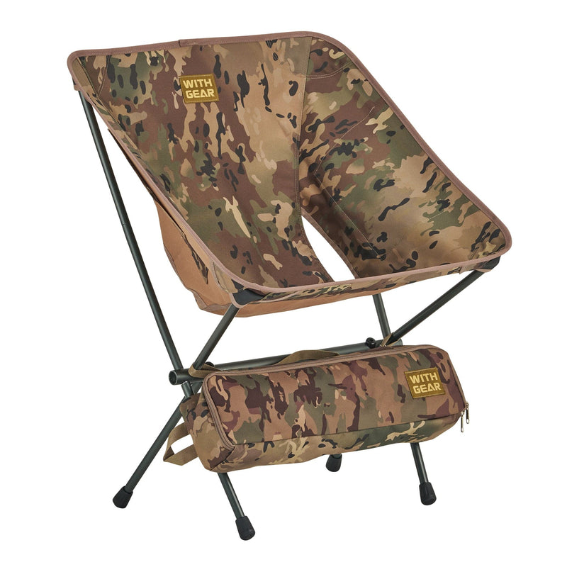 WITHGEAR Outdoor Gear MultiCam Chair Pod 2 CoyoteBrown ultralight folding Compact Chair