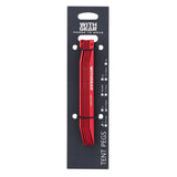 WITHGEAR Outdoor Gear V Pegs Red 6.3inches (16cm) [Duralumin 7075 T6]